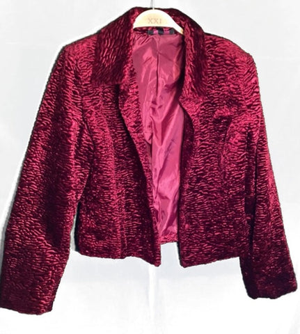 (S)Red Fluffy Jacket
