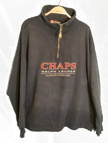 (L)  Blue Chaps Polo Turtleneck