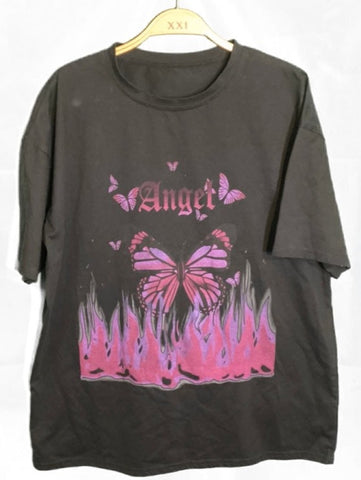 (M) Black “Angel” Graphic Tee