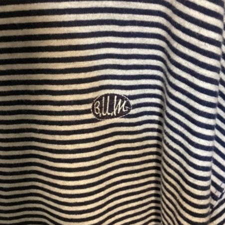 (L) “Bum”Striped Tee
