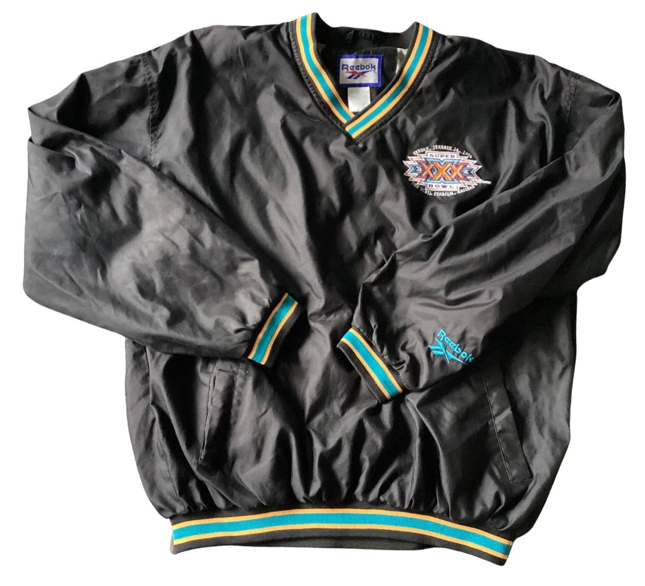 (L) 1996 Vintage Super Bowl Reebok pullover