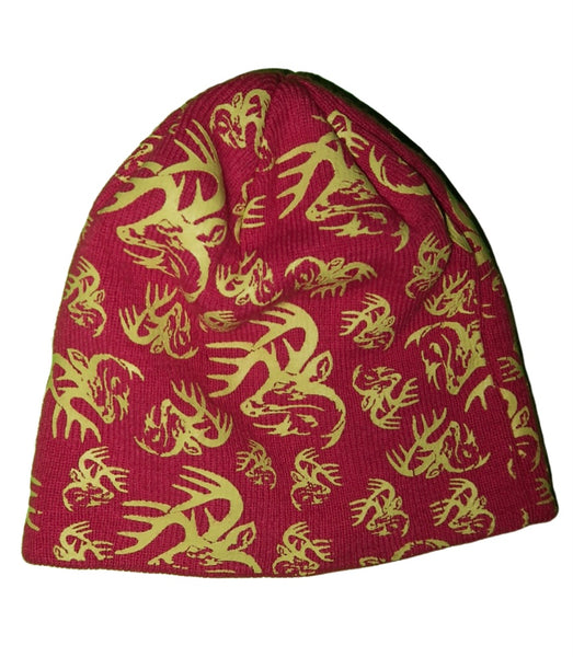 (S) Pink Deer Beanie
