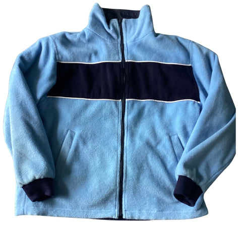 (M) Two Tone Blue Zip Up