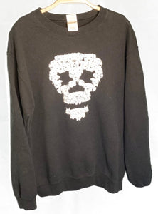 (L) Black Bulldog Skull Longsleeve