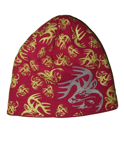 (S) Pink Deer Beanie