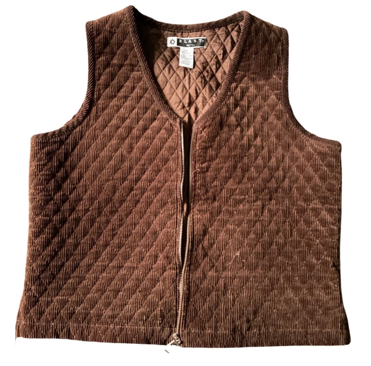(M) Brown Corduroy Vest