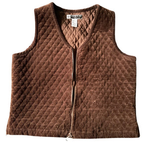 (M) Brown Corduroy Vest