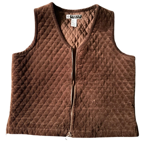 (M) Brown Corduroy Vest