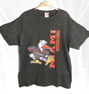 (M) Green Miami Hurricanes Graphic Tee