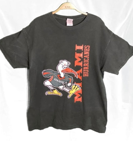 (M) Green Miami Hurricanes Graphic Tee