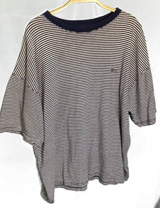 (L) “Bum”Striped Tee
