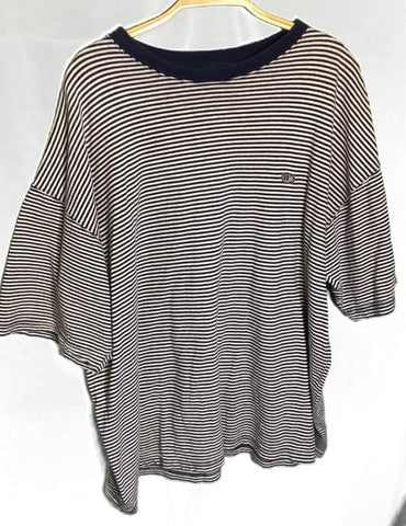 (L) “Bum”Striped Tee