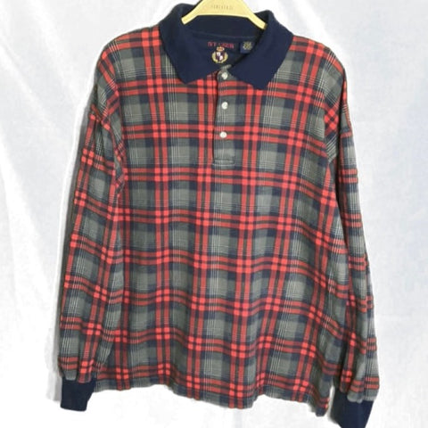 (L)90’s Multi-Color IVY League Plaid Button up