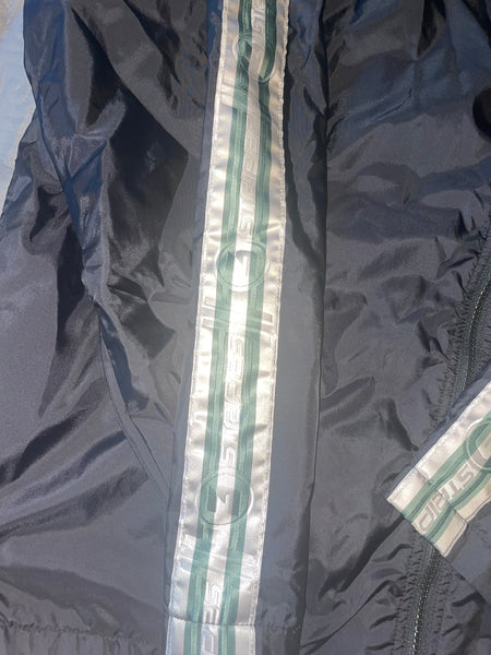 (XL) Vintage black “3 stripe” Adidas Windbreaker