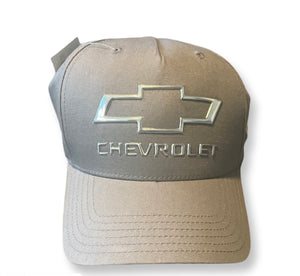 Cool Grey Silver Chevrolet Trucker Hat