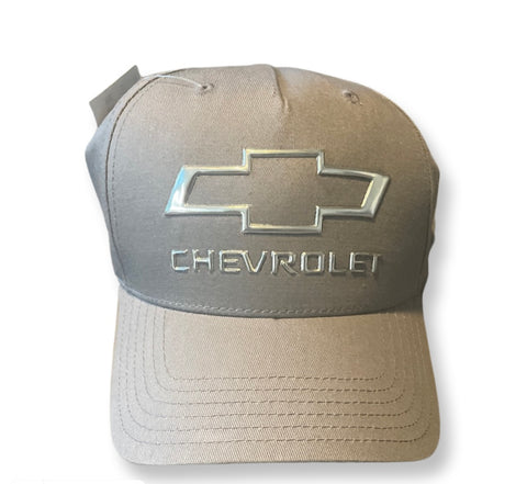 Cool Grey Silver Chevrolet Trucker Hat