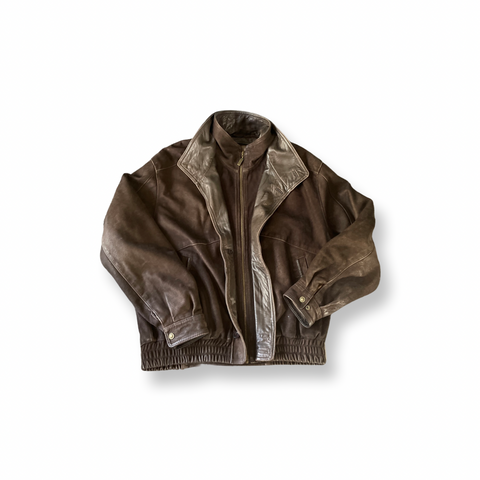 (XL) Vintage Wilson’s Brown Leather Jacket