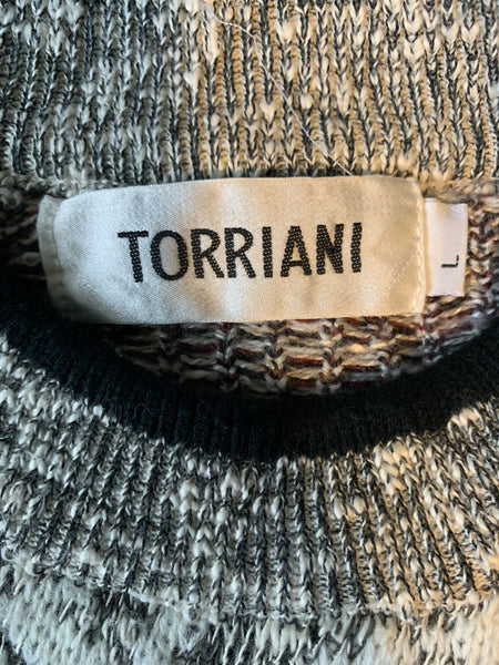 Tan Print Sweater