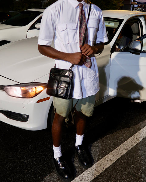 (32) Pastel Green Burnt Shorts