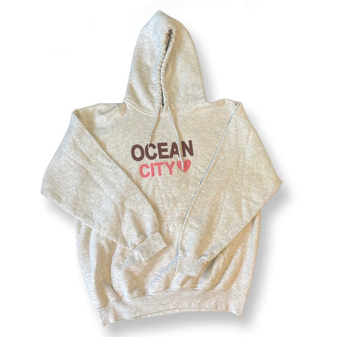 (L) Grey “Ocean City” hoodie