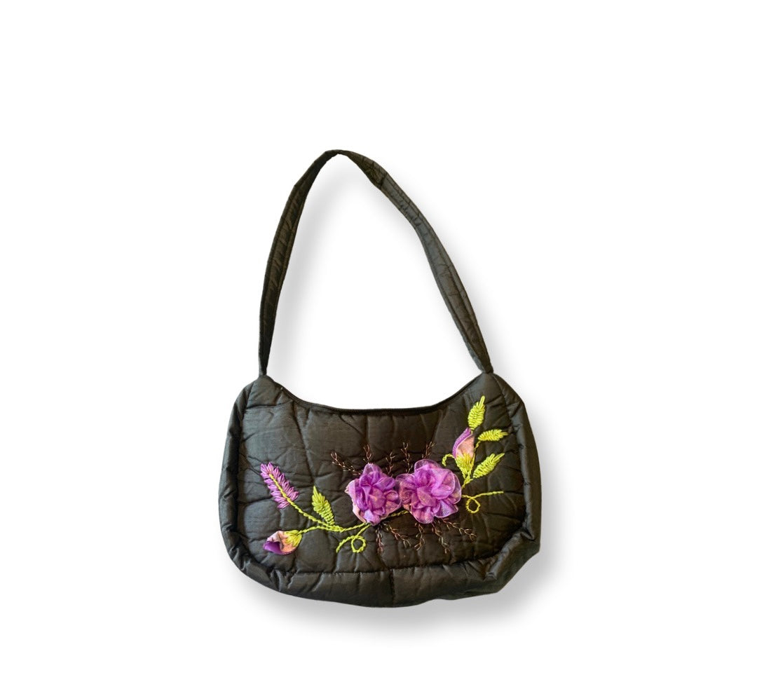 Purple Flower Purse