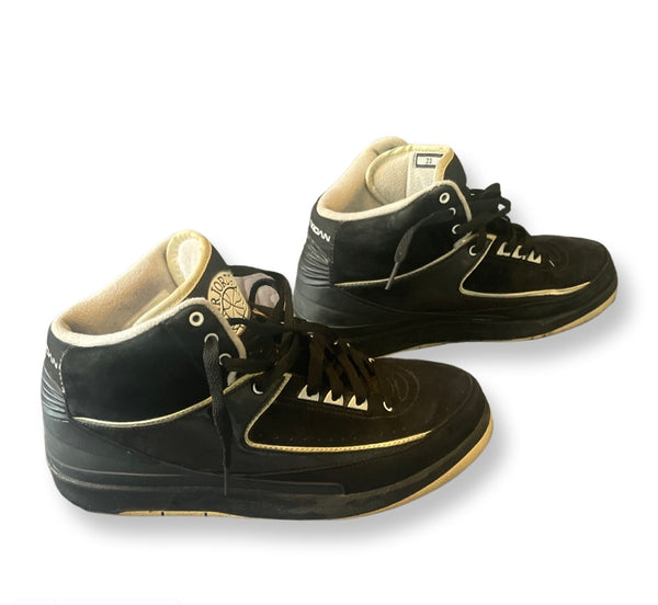 (Sz 9.5) Jordan 2s “Black White”