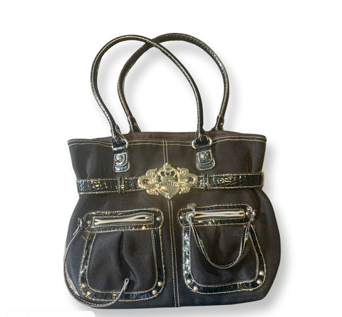 Black “Kathy” Denim Jean Purse