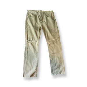 (32) Pastel Green ripped Levis