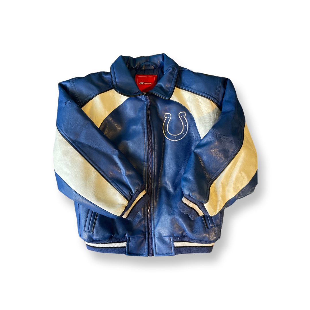 (S) Vintage Reebok Colts Biker Jacket