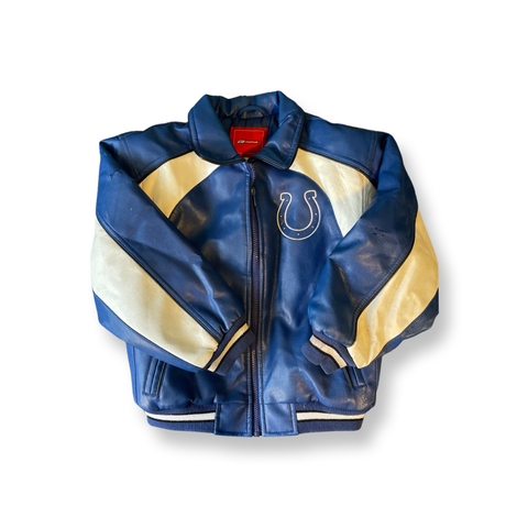 (S) Vintage Reebok Colts Biker Jacket