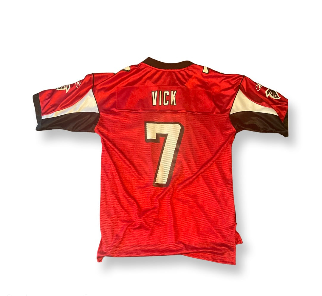 (L) Red Michael Vick Jersey