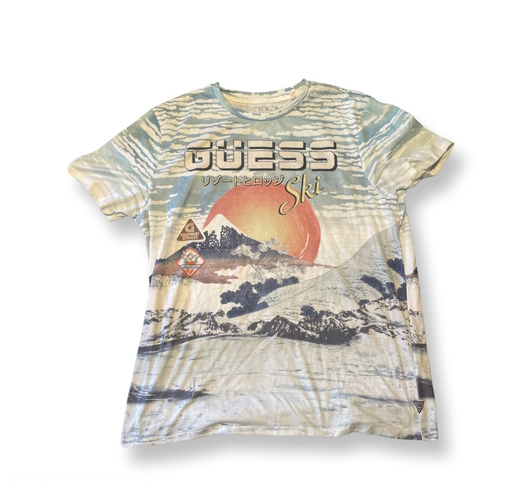 (M) Guess “Ski” Graphic Tee