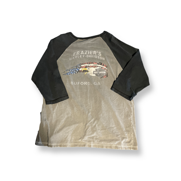 (XXXL) Harley Davidson Baseball Tee