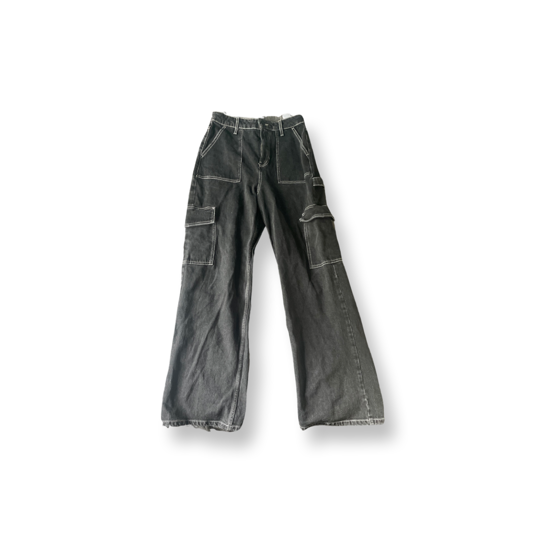 (29) Denim Black Pocketed Jeans