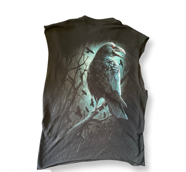 (M) Sleeveless Black Eagle Graphic Tee