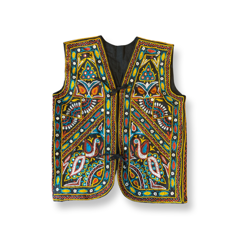 (M) Multicolored Graphic Vest