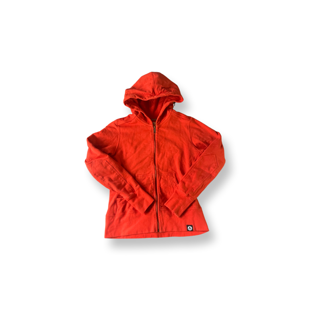 (M) Sunset Red Zip-Up Hoodie