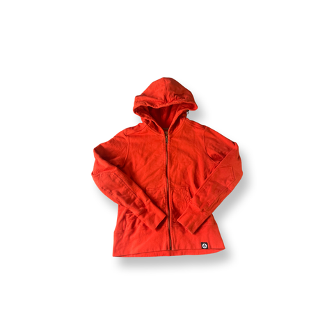 (M) Sunset Red Zip-Up Hoodie