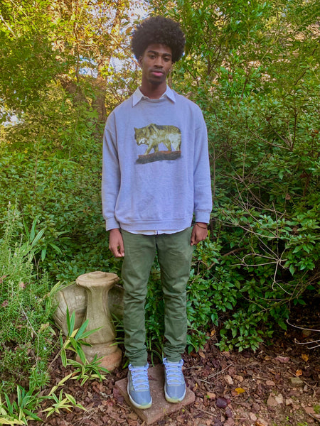 (L) Grey “Wolf” Longsleeve
