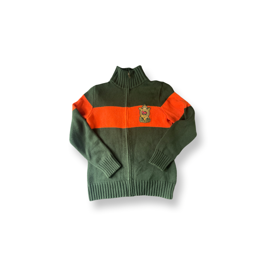 (S) “Patched” Polo Turtleneck