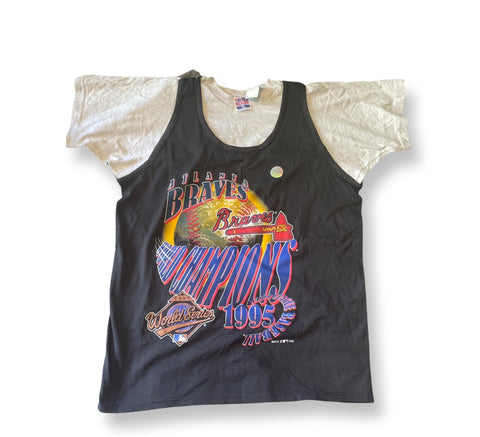 (XL) Vintage Braves World champions shirt