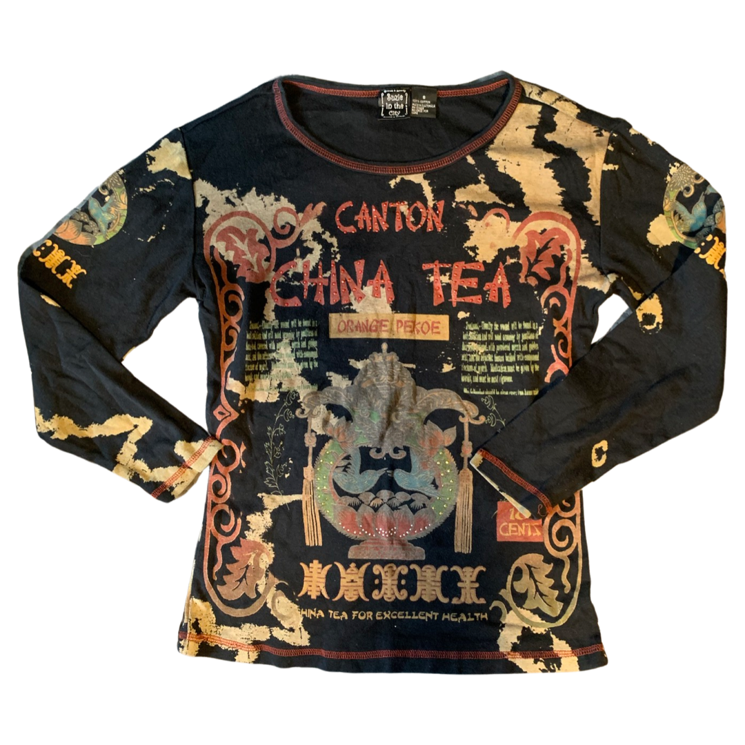 Black “China Tea” Shirt