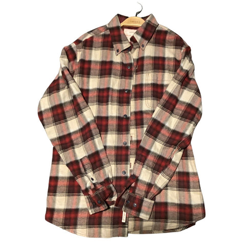 (L) Cream & Red Flannel