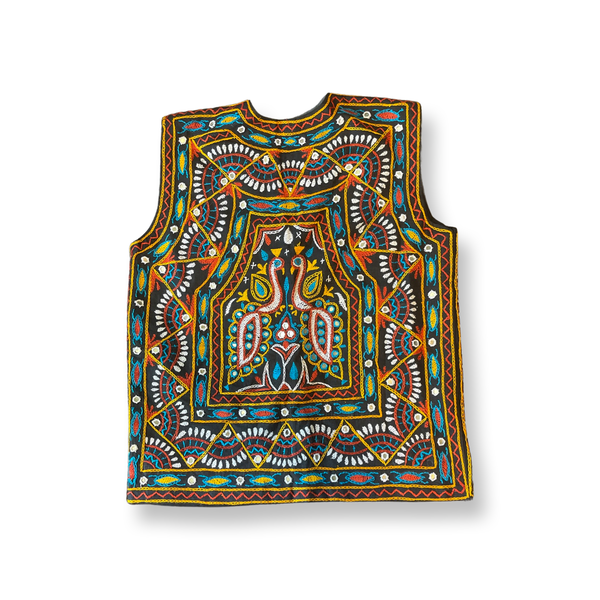 (M) Multicolored Graphic Vest