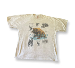 (M) Grey Animals of North America graphic tee