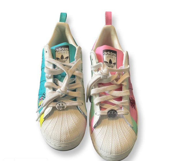 (Sz 12) Arizona X Superstar “Have an iced day “ teal
